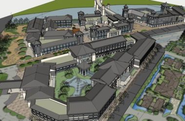 Sketchup商业模型|多层商业街,中式风格-BIM建筑网