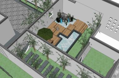 Sketchup酒店模型|多层温泉酒店,现代中式风格-BIM建筑网
