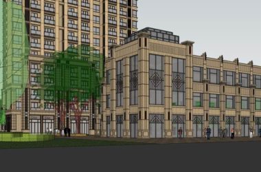Sketchup住宅模型|高层住宅,底层商业,古典风格-BIM建筑网