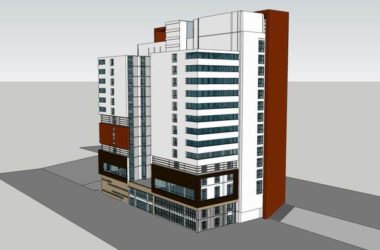Sketchup酒店模型|高层酒店,现代风格-BIM建筑网
