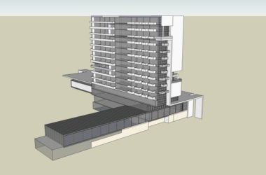 Sketchup酒店模型|高层酒店公寓,现代风格-BIM建筑网