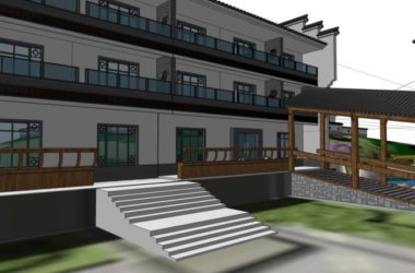 Sketchup住宅模型|多层徽派住宅,现代中式风格-BIM建筑网
