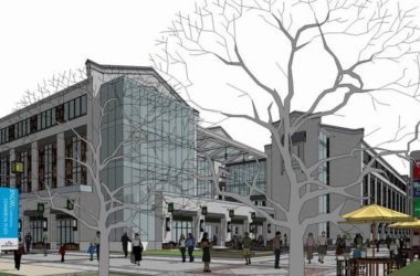 Sketchup商业模型|多层商业街,步行街,古典风格-BIM建筑网