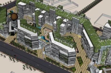 Sketchup综合体模型|多高层综合体,办公,酒店,商业,现代风格-BIM建筑网