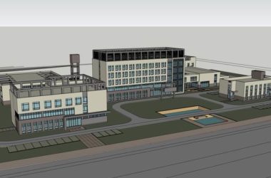 Sketchup办公模型|多层办公楼,现代风格-BIM建筑网