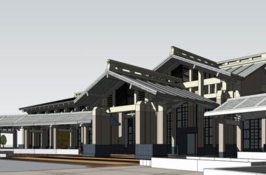 Sketchup商业模型|多层温泉广场,商业,古典风格-BIM建筑网