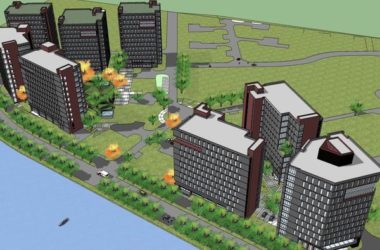 Sketchup办公模型|高层办公楼,现代风格-BIM建筑网
