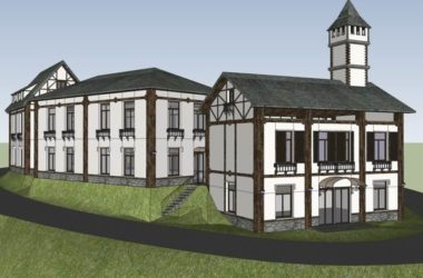 Sketchup商业模型|多层商业街,欧式风情广场,古典风格-BIM建筑网