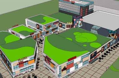 Sketchup商业模型|多层商业广场,步行街,现代风格-BIM建筑网