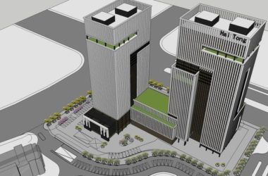 Sketchup办公模型|超高层办公楼,写字楼,现代风格-BIM建筑网