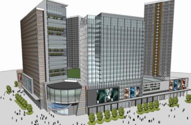 Sketchup综合体模型|多高层综合体,办公楼,商业街,现代风格-BIM建筑网