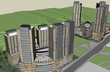 Sketchup综合体模型|多高层综合体,办公楼,商业,住宅,现代风格-BIM建筑网