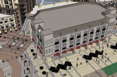 Sketchup商业模型|多层商业步行街,现代风格-BIM建筑网