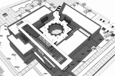 Sketchup文化模型|多层博物馆展馆,文化建筑,现代风格-BIM建筑网