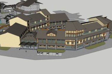 Sketchup商业模型|多层商业街,中式风格-BIM建筑网