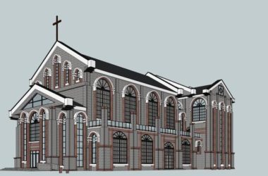 Sketchup文化模型|多层西式教堂,文化建筑,古典风格-BIM建筑网