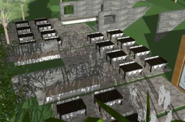 Sketchup商业模型|多层山地会所,商业,现代风格-BIM建筑网