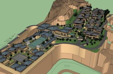 Sketchup酒店模型|多层山地酒店,中式风格,汉唐风格-BIM建筑网