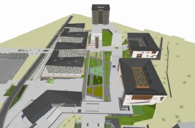 Sketchup学校模型|多层昆明工业职业技术学院学校,校园教育建筑,现代中式风格-BIM建筑网
