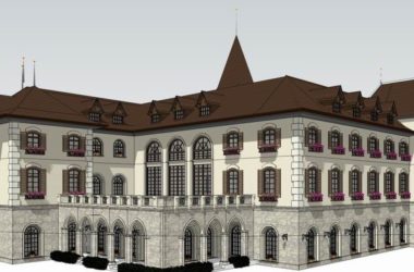 Sketchup住宅模型|多层售楼处,住宅,英式古典风格-BIM建筑网