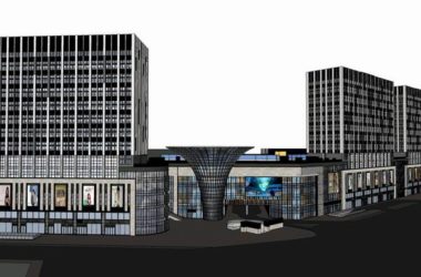 Sketchup商业模型|多层龙湖·成都北城天街商业街,现代风格-BIM建筑网