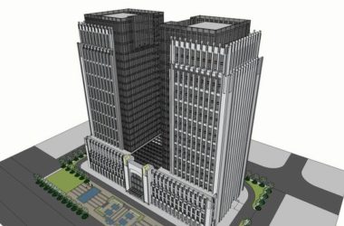 Sketchup酒店模型|高层酒店,现代风格-BIM建筑网