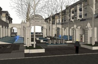 Sketchup住宅模型|多层小区大门,简欧古典风格-BIM建筑网