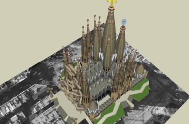 Sketchup文化模型|圣家族大教堂,文化建筑,古典风格-BIM建筑网