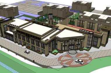 Sketchup住宅模型|多层绿地香颂售楼处,古典风格-BIM建筑网