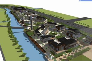 Sketchup商业模型|多层商业街,步行街,现代风格-BIM建筑网