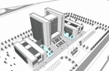 Sketchup办公模型|高层办公楼,现代风格-BIM建筑网