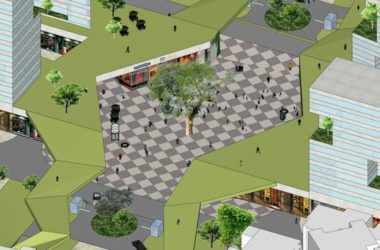 Sketchup商业模型|多层商业街,步行街,现代风格-BIM建筑网