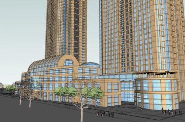 Sketchup办公模型|超高层办公楼,古典风格-BIM建筑网