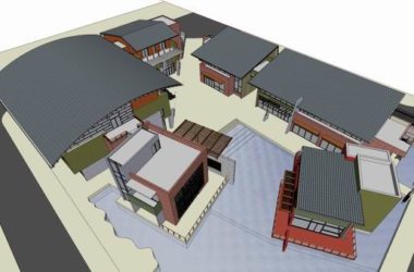 Sketchup文化模型|多层文化发展中心,现代风格-BIM建筑网