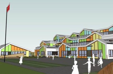 Sketchup学校模型|多层学校幼儿园,校园教育建筑,现代风格-BIM建筑网