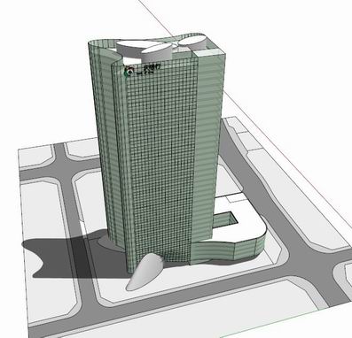 Sketchup办公模型|高层办公楼,现代风格 Sketchup办公模型|高层办公楼,现代风格