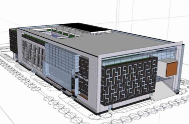 Sketchup文化模型|多层图书馆,文化建筑,现代风格-BIM建筑网