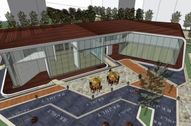 Sketchup住宅模型|多层住宅会所,现代风格-BIM建筑网