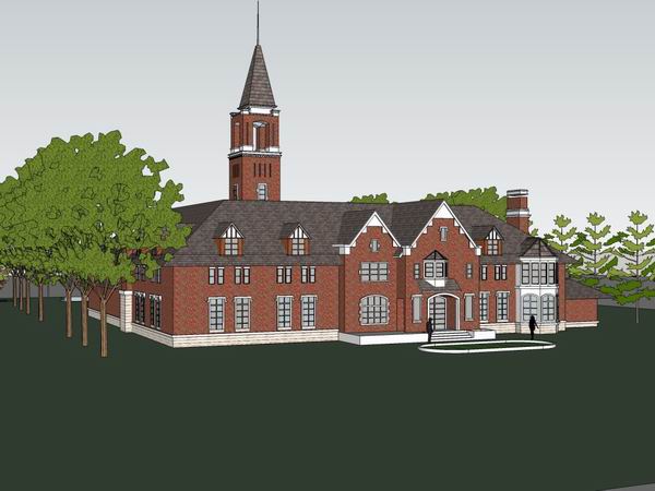Sketchup住宅模型|多层会所,英式古典风格 Sketchup住宅模型|多层会所,英式古典风格