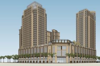 Sketchup住宅模型|高层住宅,底层商业,古典风格-BIM建筑网