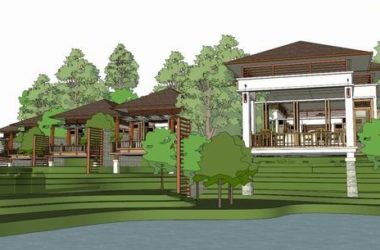 Sketchup酒店模型|多层度假村,酒店,东南亚古典风格-BIM建筑网
