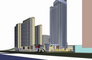 Sketchup综合体模型|多高层综合体,办公楼,住宅,底层商业,现代风格-BIM建筑网