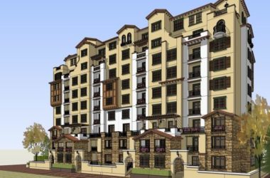 Sketchup住宅模型|高层住宅,西班牙古典风格-BIM建筑网