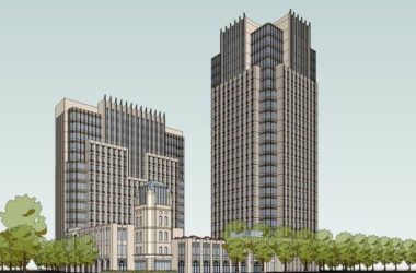 Sketchup办公模型|高层办公楼,商业,古典风格-BIM建筑网