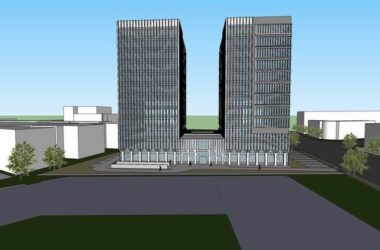 Sketchup办公模型|高层办公楼,现代风格-BIM建筑网