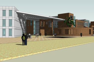 Sketchup学校模型|多层中学学校,校园教育建筑,现代风格-BIM建筑网