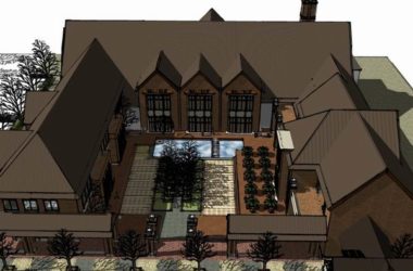 Sketchup商业模型|多层商业街部分,古典风格-BIM建筑网