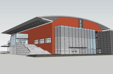 Sketchup体育馆模型|多层体育馆,现代风格-BIM建筑网