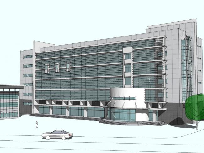 Sketchup办公模型|高层办公楼,现代风格-BIM建筑网