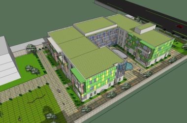 Sketchup学校模型|多层幼儿园学校,校园教育建筑,现代风格-BIM建筑网